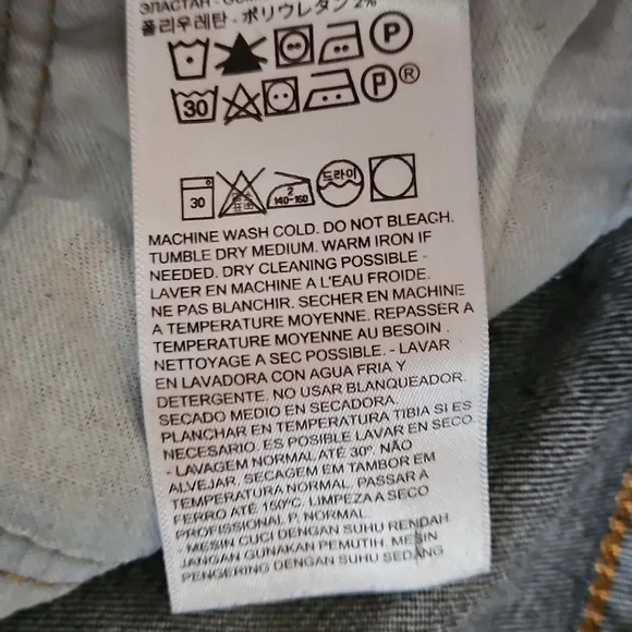 Levi's 511 38x30 Straight Leg Jeans, Dark Blue Wash Denim - Picture 4 of 10